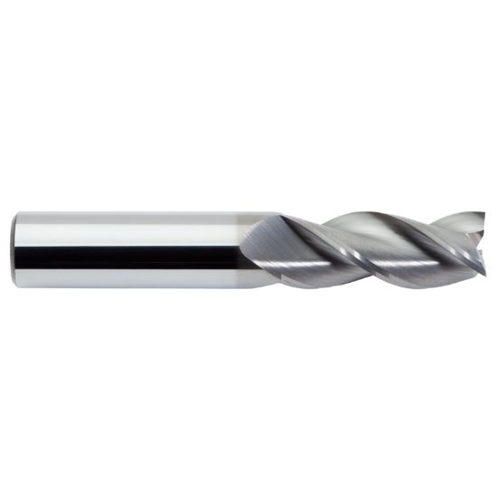 Picture of M.A. Ford 13837505R.015CE Dia 3/8 SH 0.3750 LOC 1.00 OAL2.50 End Mill Standard Flute Standard Helix Carbide AlTiN Single End Corner Radius0.0150 0.38mm TuffCut® X-AL